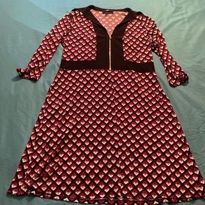 ModCloth/NineWest Retro 70s-style Geometric Dress